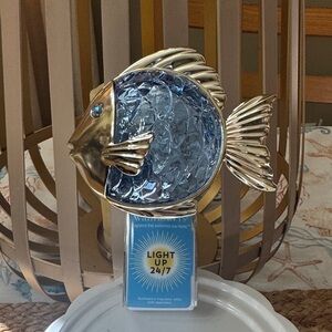 Bath & Body Works Gold and Blue Fish Wallflower Plug in
